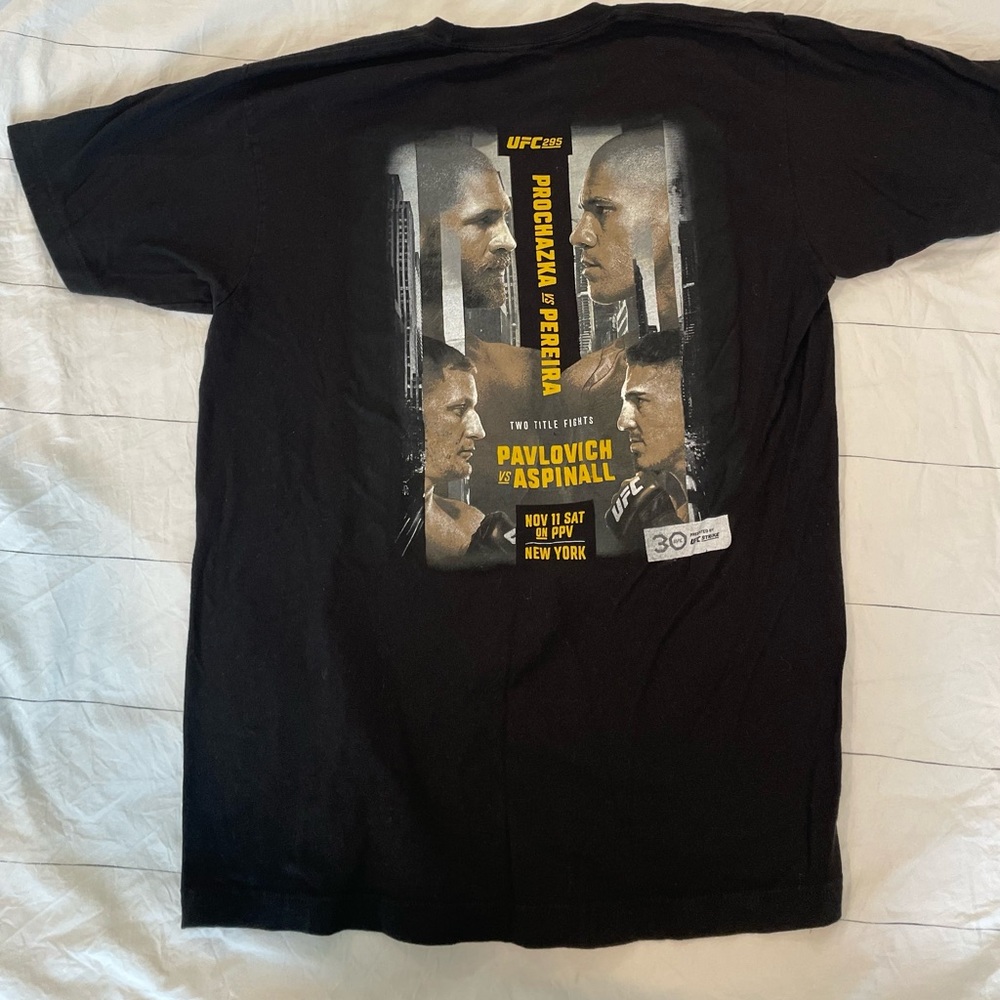 UFC 295 Black and Yellow Graphic Tee